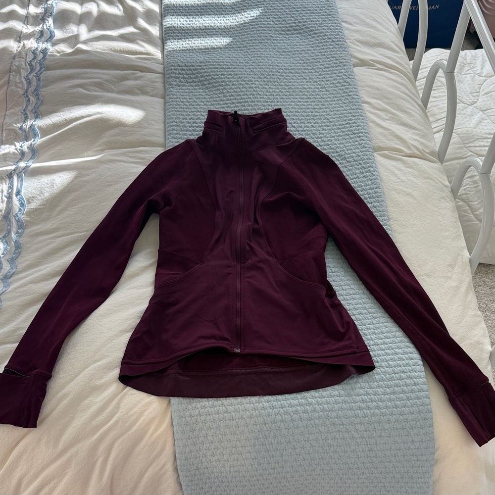 Lululemon Burgundy Zip-Up Jacket